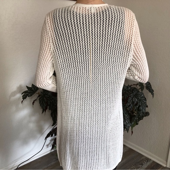 EUC J.Jill woven cardigan w/pockets - Picture 2 of 5